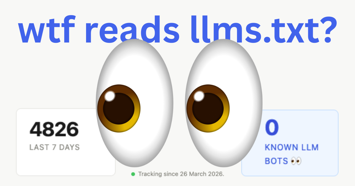 wtf reads llms.txt?